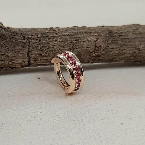 Sapphire Hoop Piercing